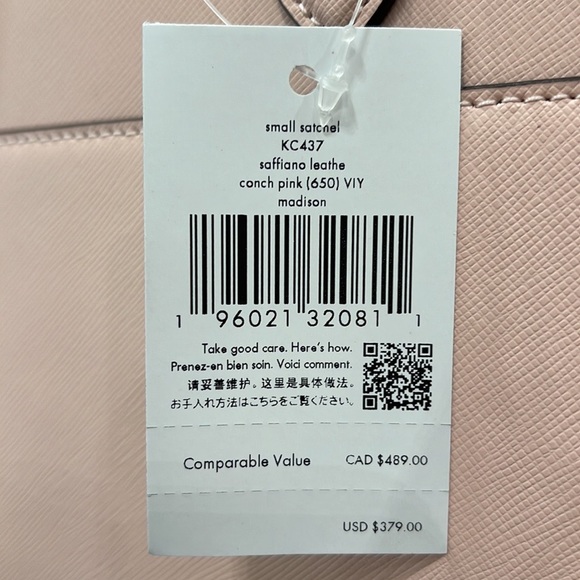 Kate Spade Madison Saffiano Leather Small Satchel
Conch Pink
NWT - Picture 7 of 16